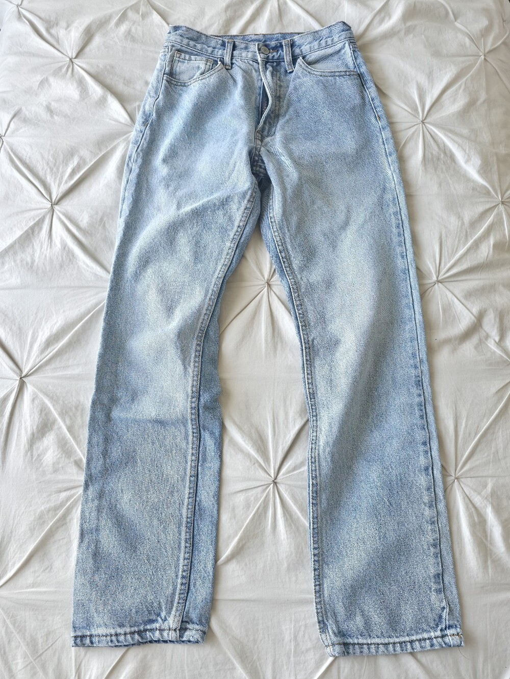 J. Galt Light Wash Straight Leg Jeans, 100% Cotton